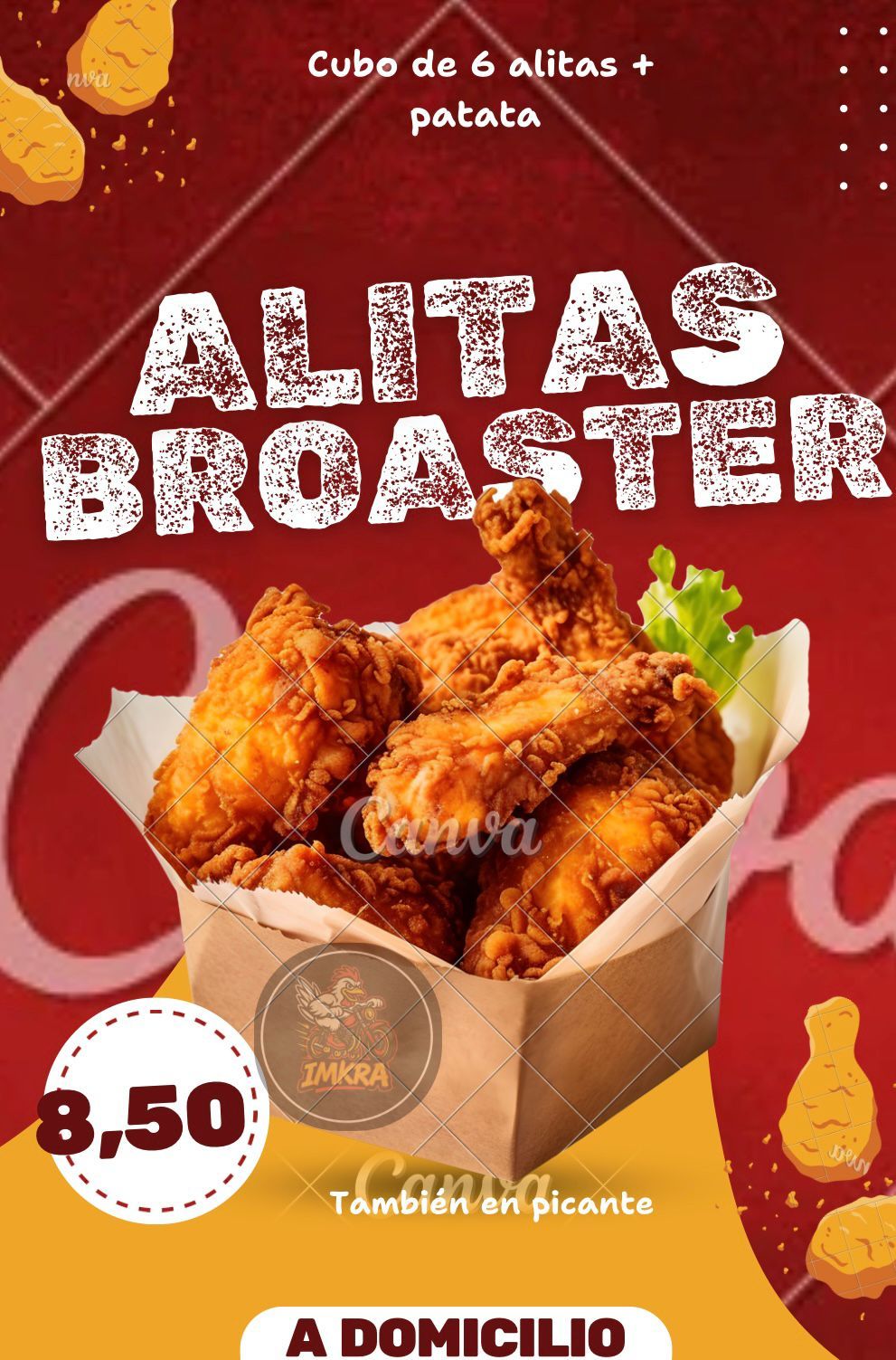 Cubo de alitas simple